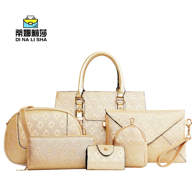 

Flower Yan 2016 Spring And Summer New Style Embossed Picture-in-Five-Piece WOMEN'S Bag Handbag Shoulder Bag WOMEN'S Bag
