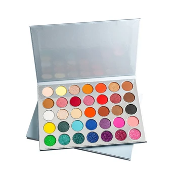 

Glitter Matte Casual Rainbow Cosmetic Wedding Makeup Tool Home 35 Colours Travel Beginner Party Professional Eyeshadow Palette