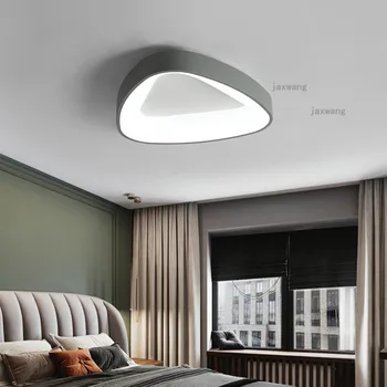

Nordic LED Creative Ceiling Lamp Lights Postmodern Bedroom Iron Ceiling Lighting Geometry Living Room Warm Ceiling Lamp