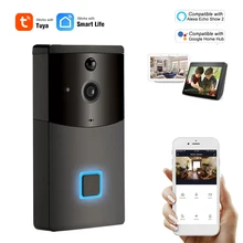 Умный WiFi видеодомофон умный дверной звонок безопасности беспроводной визуальный домофон умный дом пульт дистанционного управления совместим с Alexa Google Home