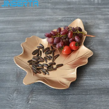 

JINSERTA Wooden Storage Tray Jewelry Display Plate Cosmetic Organizer Dessert Fruit Cake Snack Plate Desktop Sundries Decor Tray