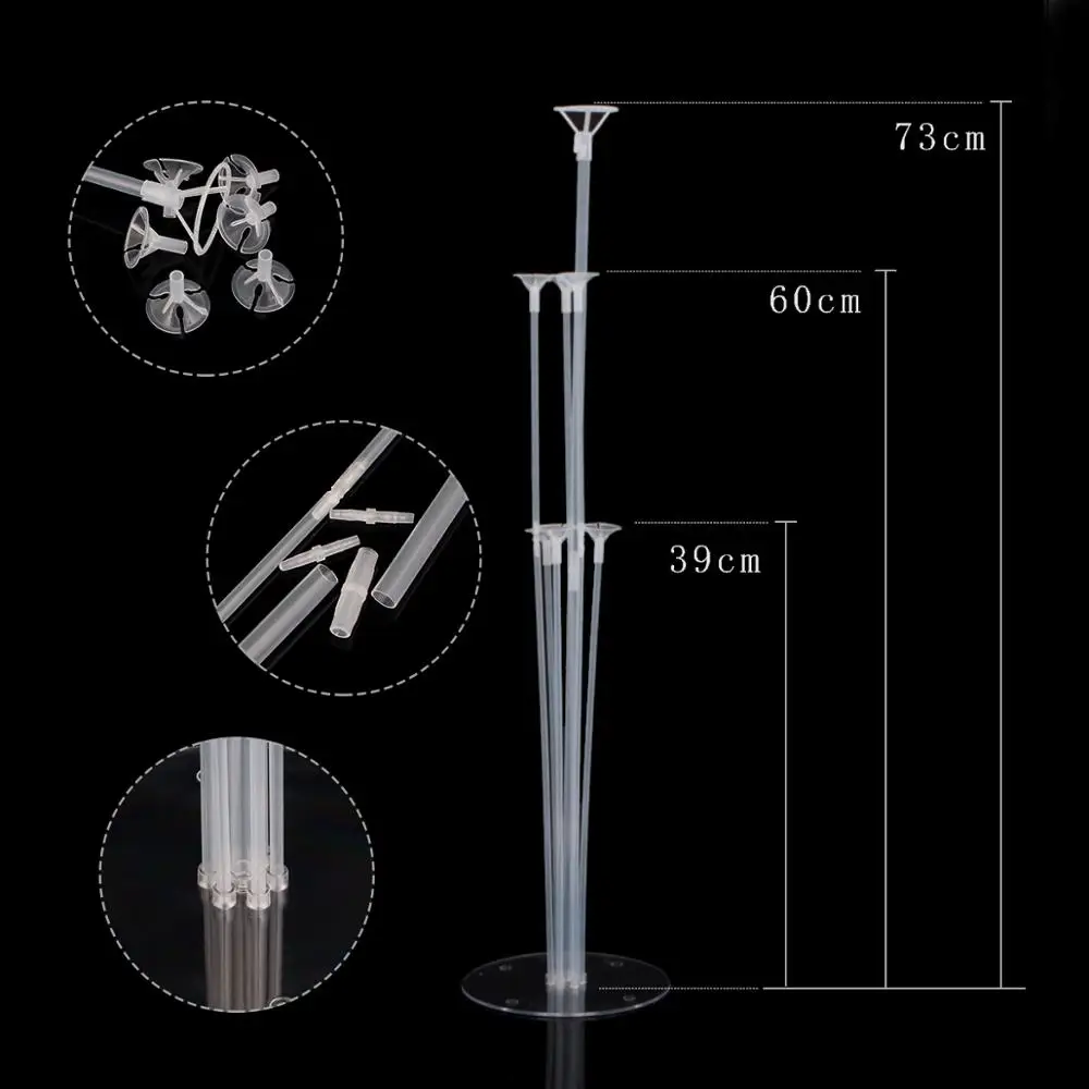 

Tubes Balloons Holder Column Stand Balloon Stick for Wedding Party Table Centerpiece Decoration