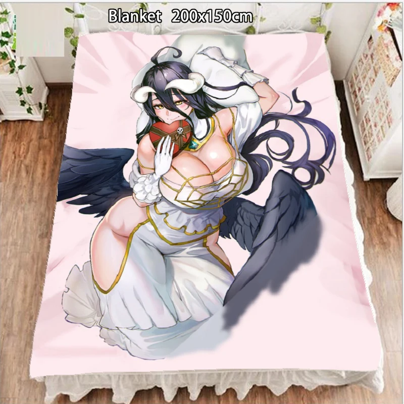 Details about   Anime Overlord albedo Otaku Double-Bed Bed Sheets Blanket Bedding 150*200cm 