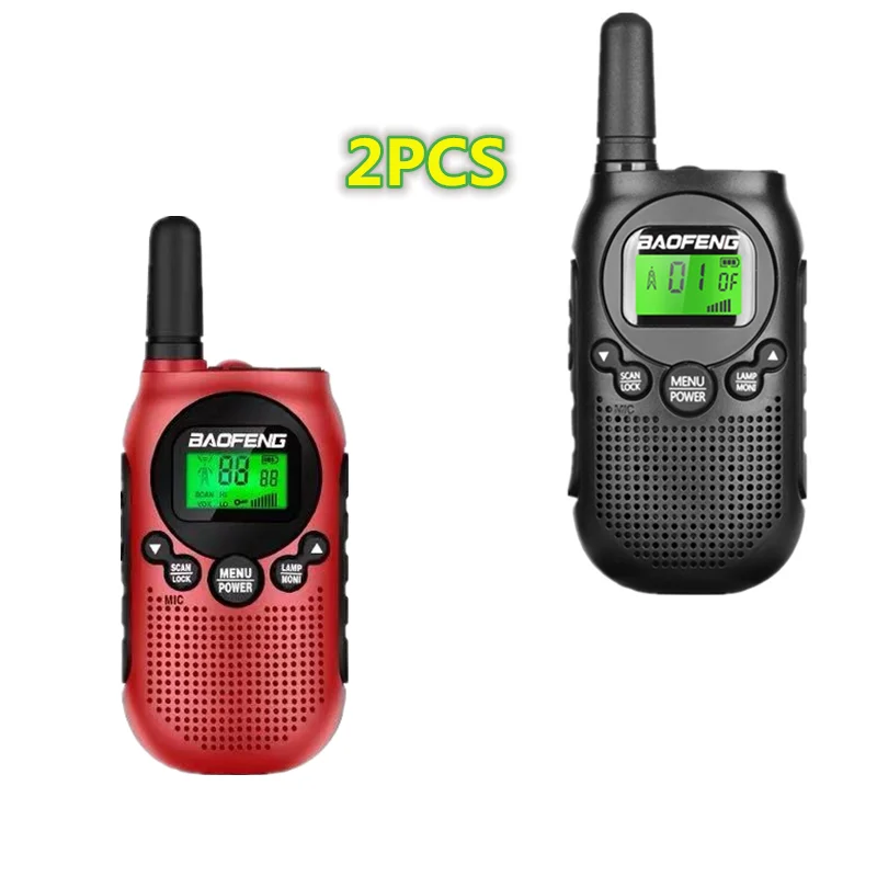 2pcs Newest License Free BAOFENG Two Way Radio BF-T6 Walkie Talkie Toy Mini Kids Woki Toki