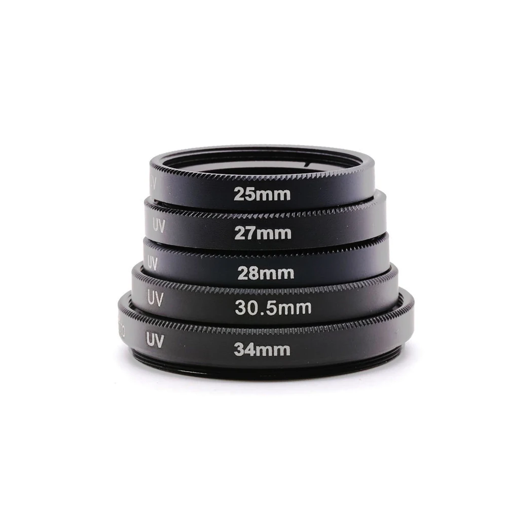 25mm 27mm 28mm 30.5mm 34mm UV Protection Filter Camera Protection Filter + Lens Cap Protection Cover Lens Front Cap 2
