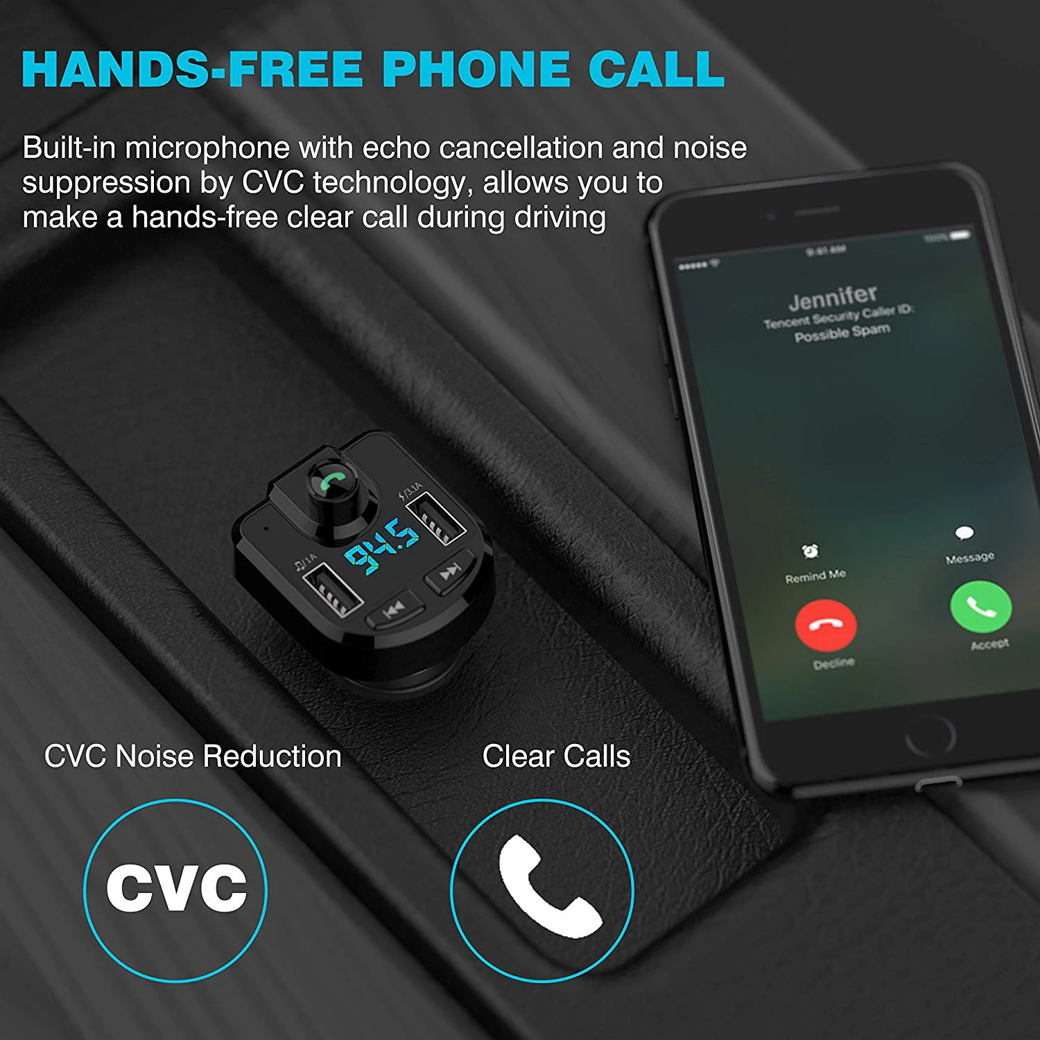 LCAV автомобильный Bluetooth fm-передатчик MP3 плеер с 3.6A двойной USB зарядное устройство напряжение светодиодный дисплей комплект для громкой связи