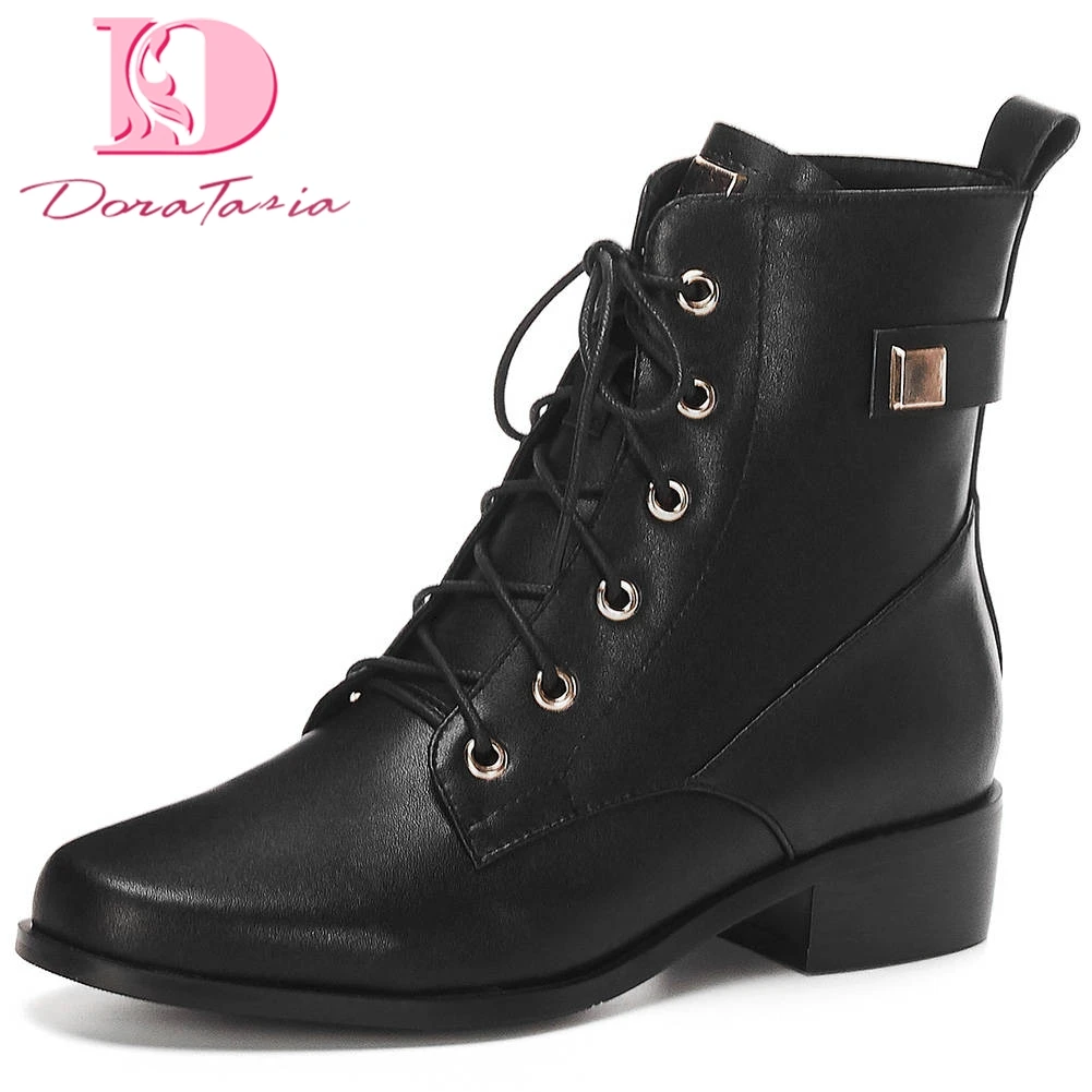 

Doratasia 2020 INS HOT brand design Autumn genuine leather fashion Woman Shoes boots Women ankle Boots female Booties