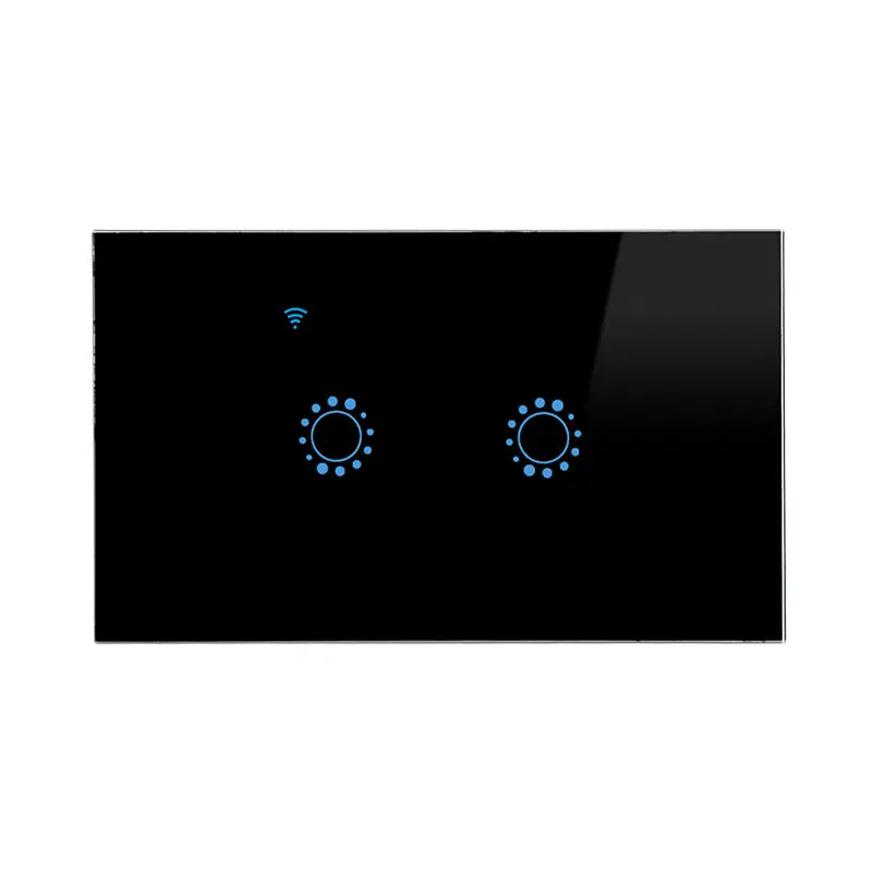 2 банд США умный Wifi пресс настенный светильник переключатель стеклянная панель Пульт дистанционного управления с помощью приложения Ewelink Amazon Alexa и Google Home для Smart