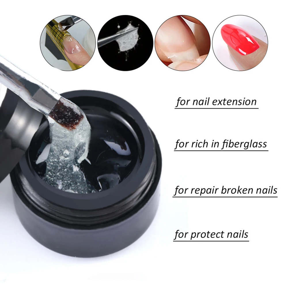 1pcs Cracked Nail Repair Gel Armor Nail Gel Coat Growth Treatment Strong Repair Extension Gels