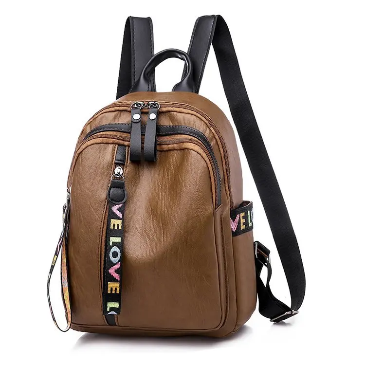 

2019 New Style Good Quality PU Backpack WOMEN'S Fashion Handbag Versitile Fashion Backpack