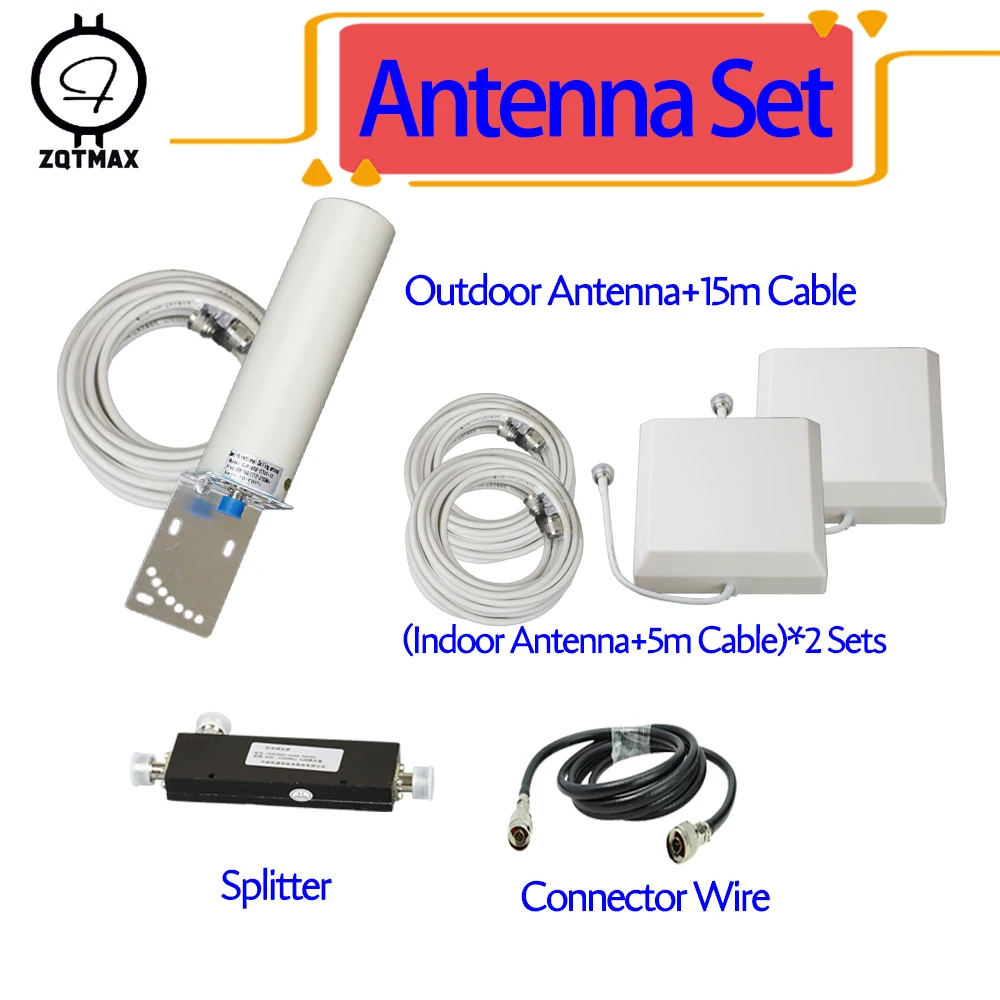 ZQTMAX 2g 3g 4g антенна для усилителя мобильного сигнала 800 850 900 1800 1900 2100 2300 2600 CDMA GSM DCS WCDMA