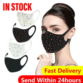 

1PC Adult's Fashionable Personalized Decorative Sunscreen Mask Cotton Face Mask Washed Reusable Breathable#3