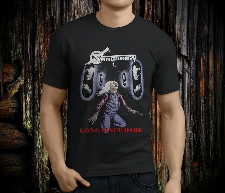 New Popular SANCTUARY Into The Mirror NEVERMORE Mens Black T-shirt Size S-3XL |