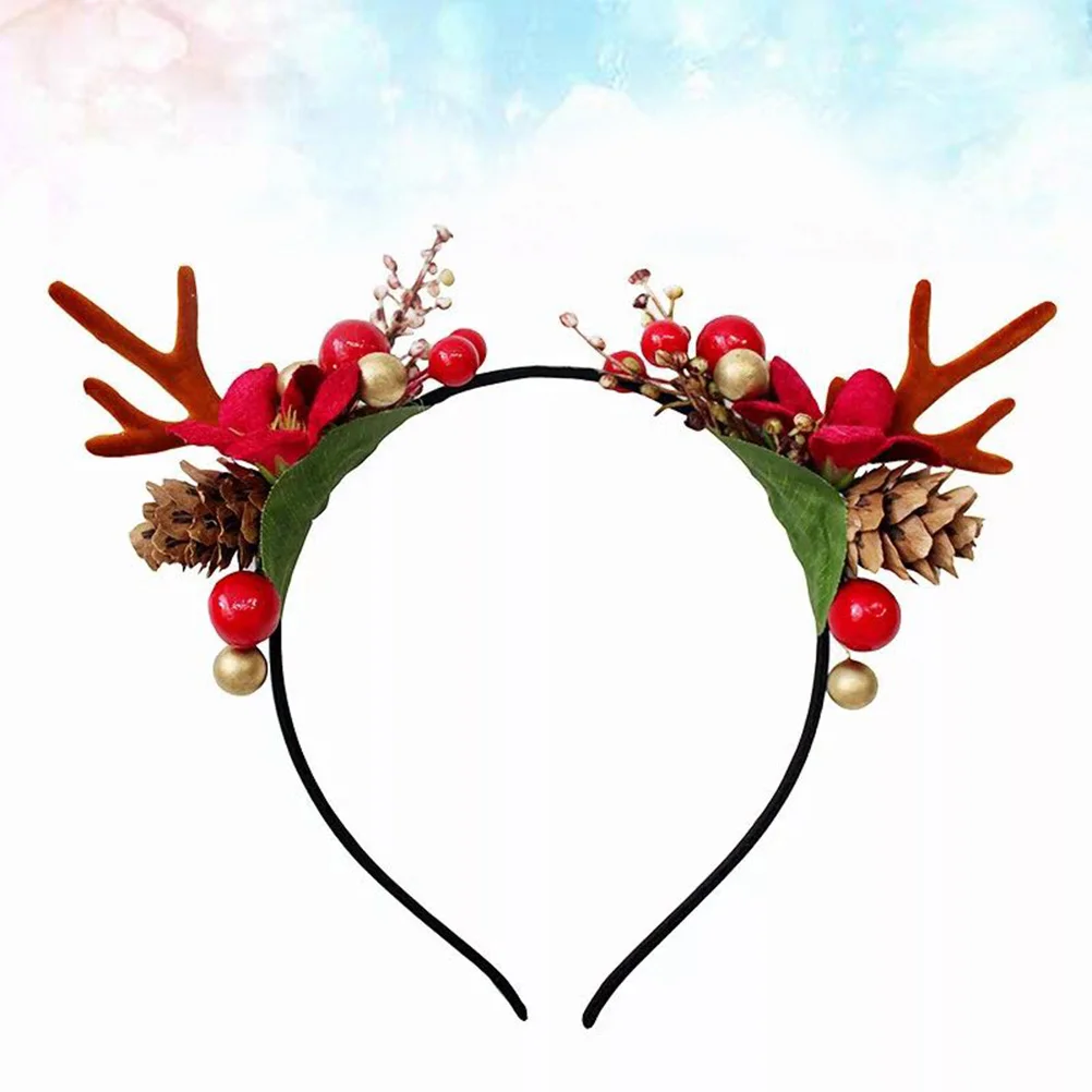 Floral Christmas Hair Hoops Decorative 