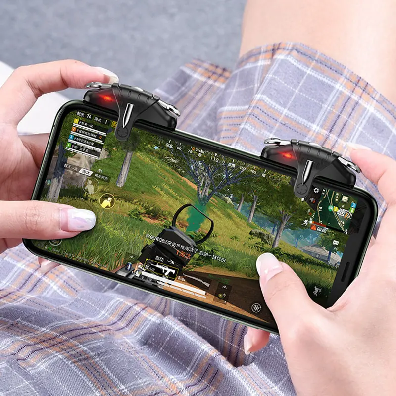 

PUBG Mobile Controller Gamepad Joystick 30 Shots Per Second Gaming Trigger L1R1 Aim Fire Button For PUBG Phone Game Pad