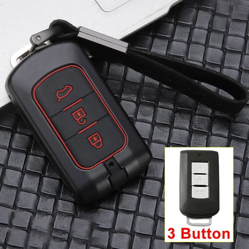 SKU图片-New-hot-sale-Zinc-alloy-Silicone-car-key-case-cover-keychain-For-Mitsubishi-Outlander-2016-Lan (7)