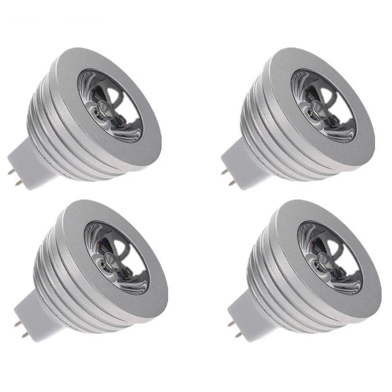 

EASY-4X MR16 3W RGB LED Bulb Lamp With Remote Control 16 Colors 12V