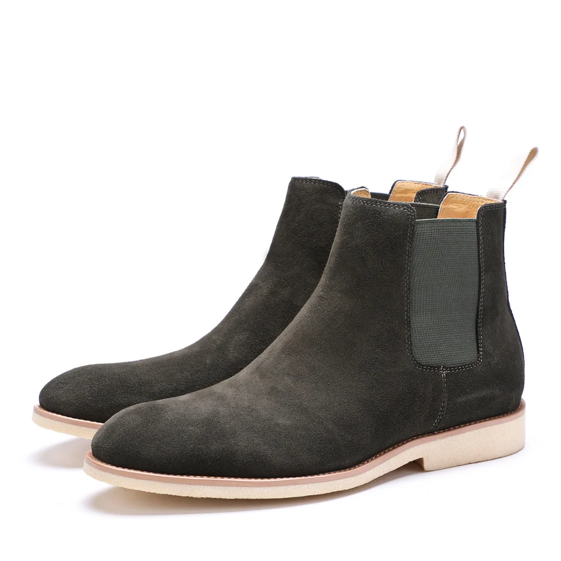 

2020 Spring And Summer New Style Chelsea Boots England Men's Casual Short Boots Genuine Leather Shoes Large Size Shoes Chelsea