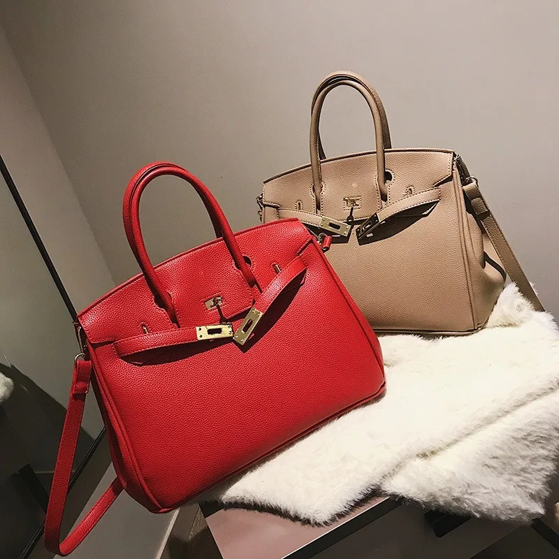 

WOMEN Bag Embossed Leather Bag Handbag 2018 Autumn and Winter New Style Europe and America Versatile Crossbody Bag Kell