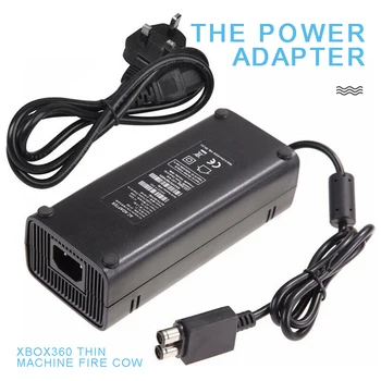 

New Arrival 1pc Power Supply Adapter Cable Brick UK AC Charger With LED Indicator Light for Microsoft Xbox 360 Slim