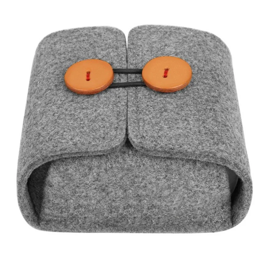 Portable Cable Digital Storage Bag Mini Felt Bag Earphone Mobile Power USB Organizer Mobile Power Data Cable Storage Box