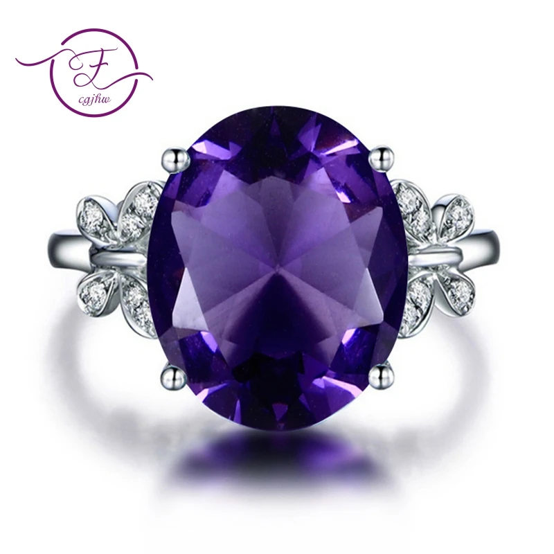 Silver Ring Gemstone Ring 925 Silver Butterfly Design Colorful For Women Wedding Christmas