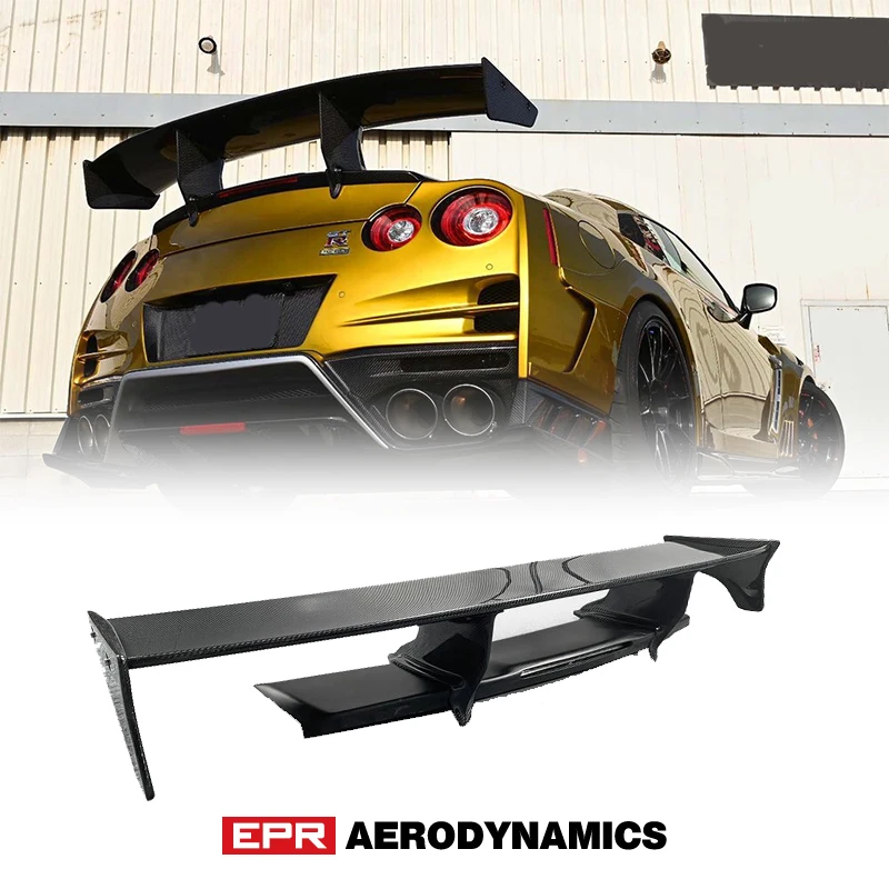 For Nissan R35 GTR Top Secr Style Magnum Opus Carbon Fiber Rear Spoiler Wing Glossy Finish Trunk Kit(Will Fit Old Model) | Автомобили и