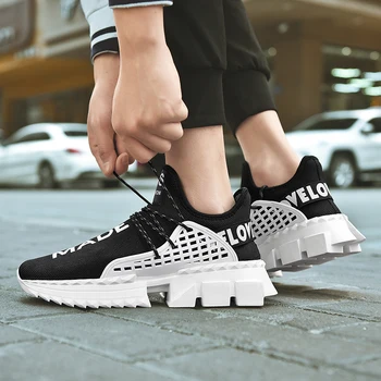 

Rommedal men's chunky sneakers increase height lace up male running shoes fashion lightweight breathable man footwear wholesale