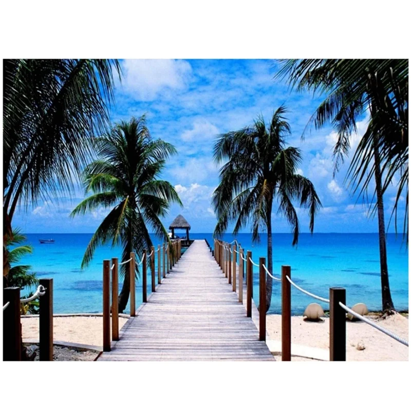 Nature Diamond Painting Kits for Adults Crystal Diamonds Art Summer Beach Picture DIY Craft Home Decor | Дом и сад