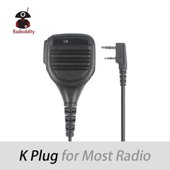 

2 Pin TYT PTT Speaker Mic for TYT MD-380/ MD-390 GPS BAOFENG UV-5R Retevis H777 Walkie Talkie Ham Radio