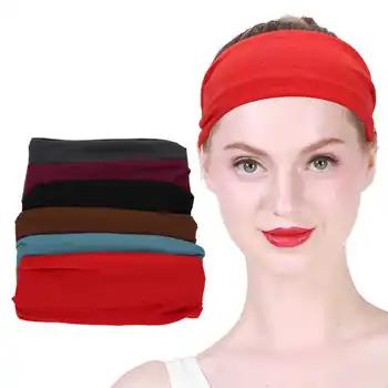 

6pcs Women Yoga Running Elastic Headband Fashionable Fitness Hair Bands Headwrap Set for Makeup Moisturizing Face Washing Tools