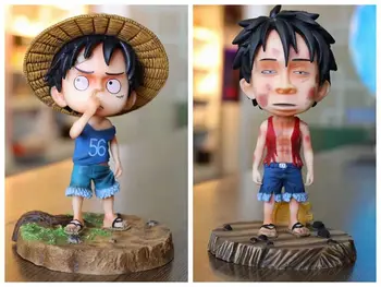 

Anime One Piece Monkey D Luffy Nose picking Aggressive Q Ver.Action Figure PVC figures Collection Model toys gift for Christmas