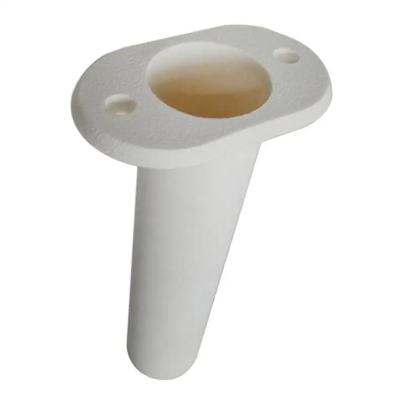90 Degree Boat Fishing Rod Holder Stainless Steel Flush Mount Kayak White 