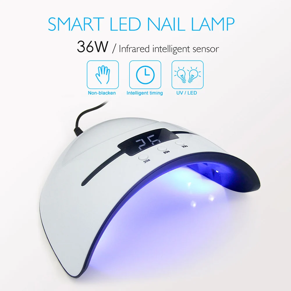 Лампа для сушки гель-лака UV/LED 36W с автоматическим сенсором | Красота и здоровье