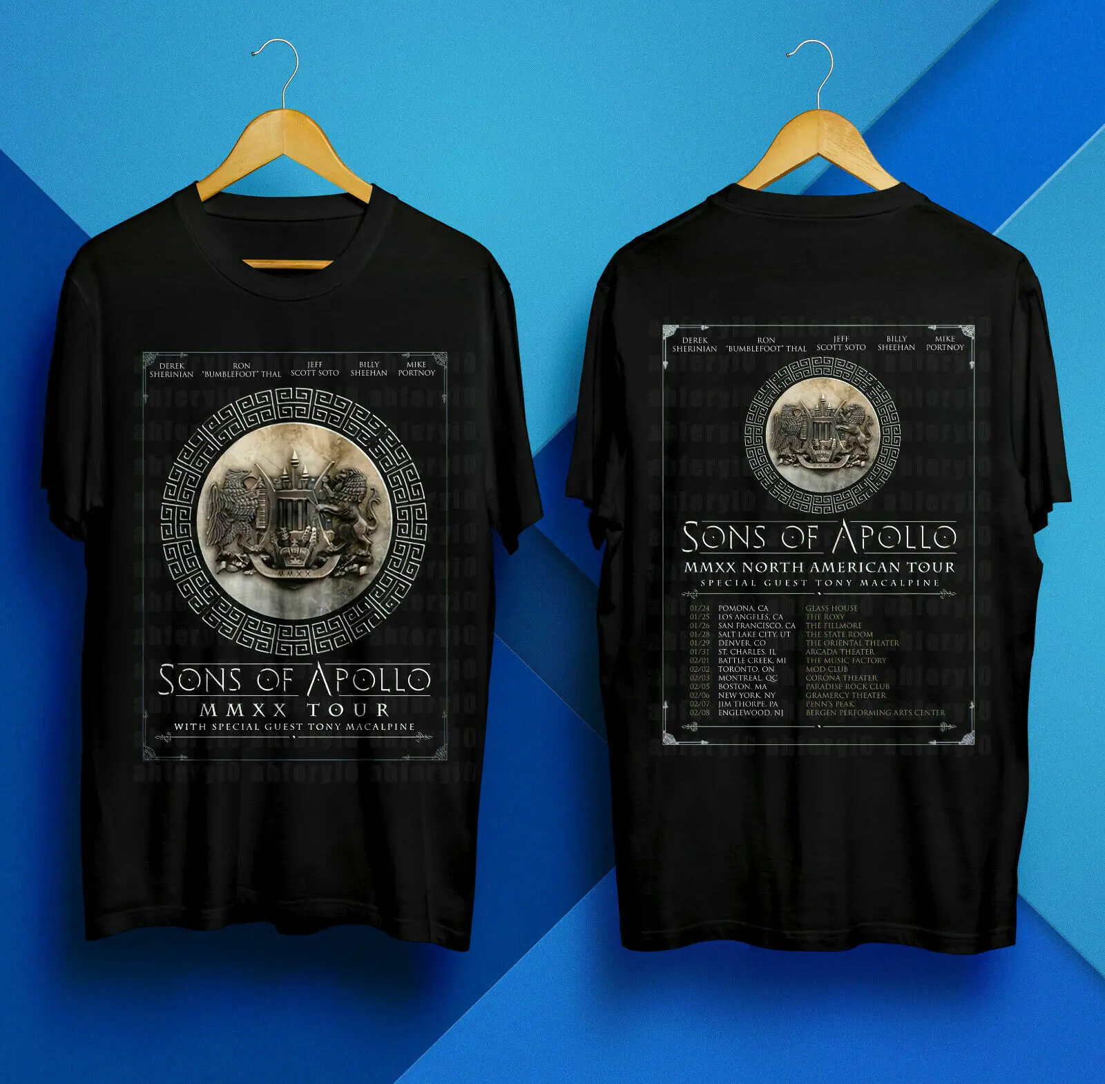 

Sons Of Apollo North American Tour 2020 Concert Merch T Shirt S 5Xl