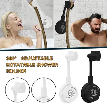 

Punch-free shower bracket adjustable rotating shower head wall-mounted bracket shower rack держатель для душа shower holder 22*