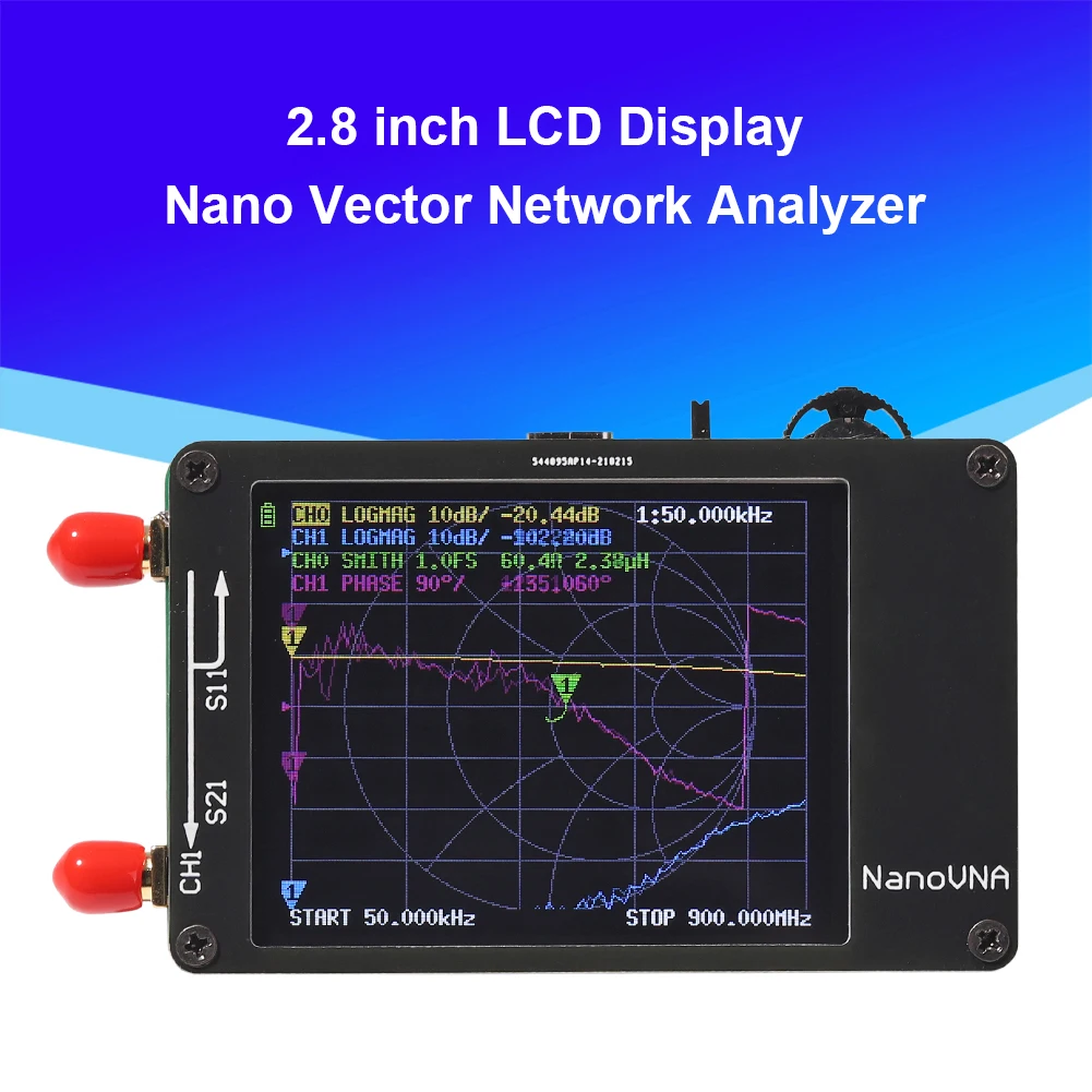 Векторный анализатор сети NanoVNA с ЖК-дисплеем 2 8 дюйма HF VHF UHF антенна УФ-анализатор