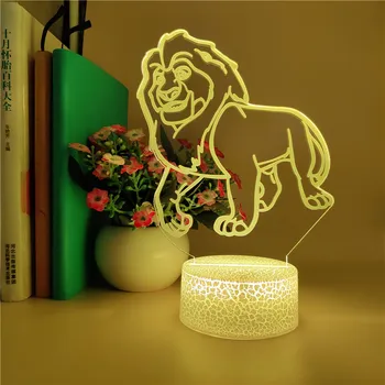 

Anime App Control The Lion King 3d Baby Night Light Led Touch Sensor Color Changing Nightlight for Child Bedroom Decoration