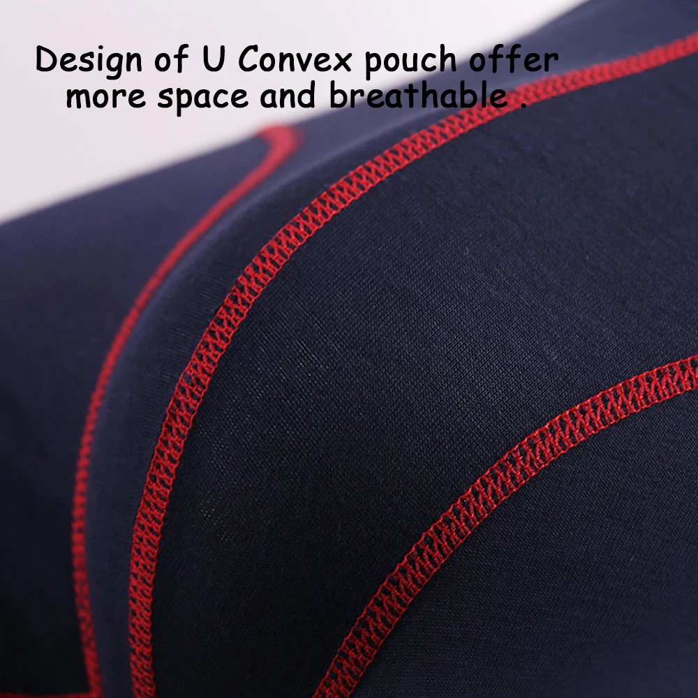 Natural Modal Men Long Leg Gym Boxer Shorts Male Stretch Underwear Briefs  6pcs/Lot Underpants For Man Norcotton