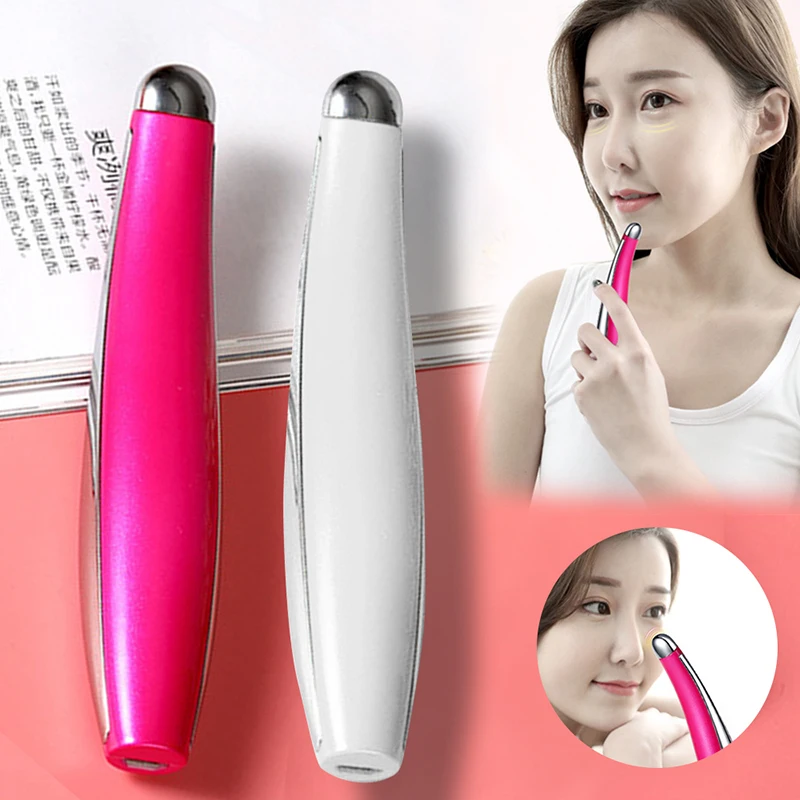 USB Electric Recharge Eyes Massager Dark Circle Wrinkle Remove Eyes Massage Pen Face Beauty Skin Care Tools