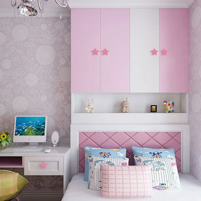 Children Anti-collision Handle Creative Door Wardrobe Drawer Furniture Handles Cartoon Star Moon Cloud Shape