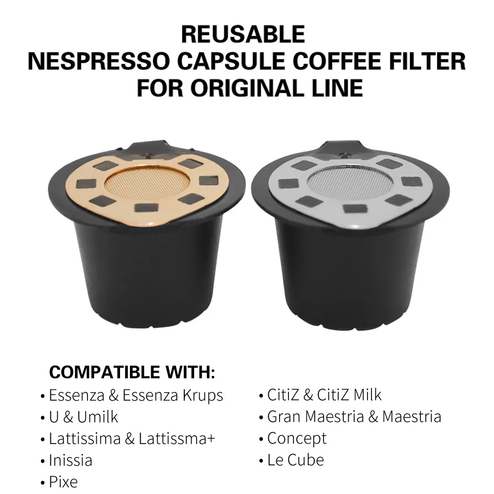 Многоразовые кофейные капсулы для кофемашины Nespresso T2|Фильтры кофе| |