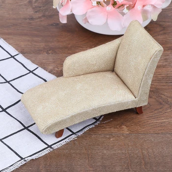 

Dollhouse Mini Sofa Couch Victorian Recliner Living Room Bedroom Handmade