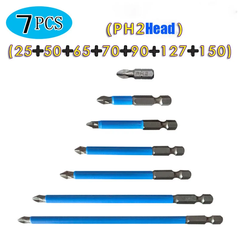 smoothing plane Phillips Bits Hex Shanked Anti Slip Screwdriver Bits Set Strong Magnetic Wind Batch Head Drill Bit Kit PH1,PZ1,PH2,PZ2, PH3,PZ3 low angle jack plane Hand Tools