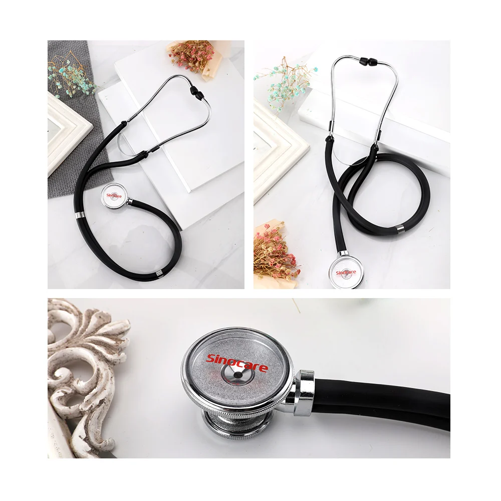Sinocare Portable Dual Head Stethoscope Doctor Medical Stethoscope Professional Cardiology Medical Equipment Device Student Vet