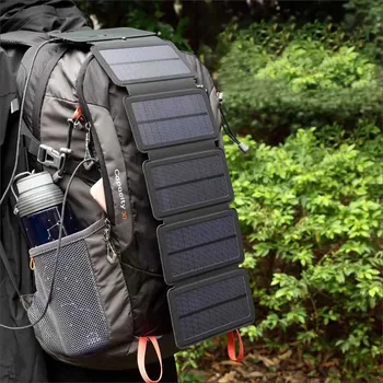 

Outdoor Travel Solar Charger Micro USB Folding Bag 9W 7W Solar Panel Charger 5V 1A For Power Bank Mobile Phone