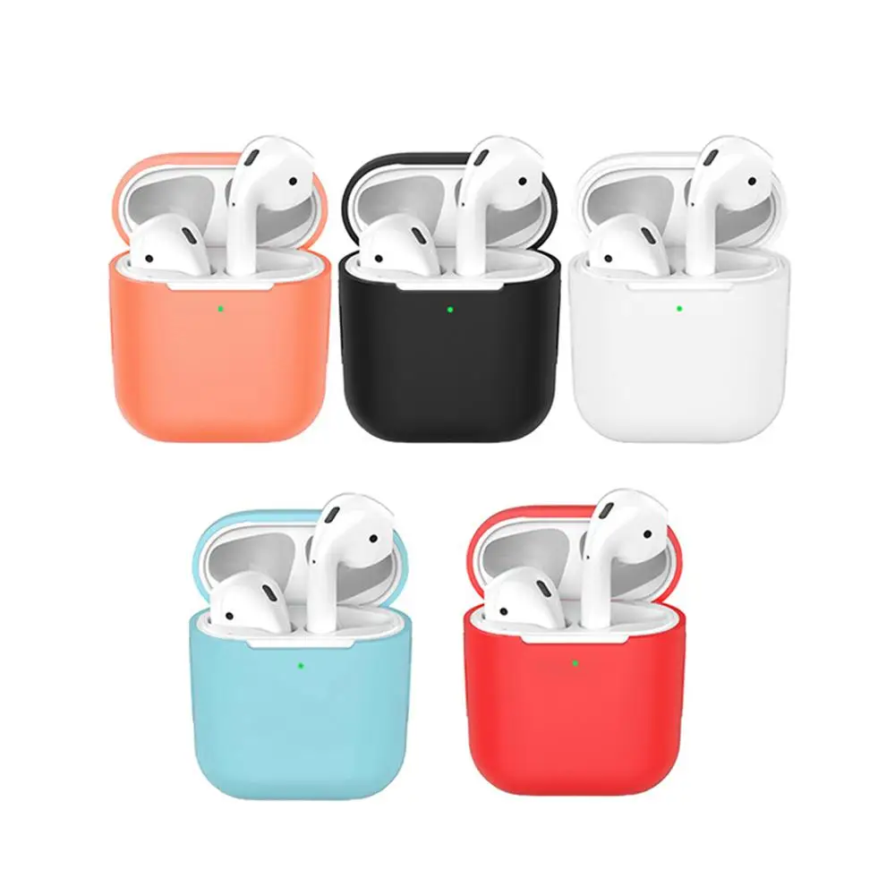 

Universal Silicone Earphone Headphone Case Protective Cover Case for Airpods 1/2 Wireless Bluetooth Headset
