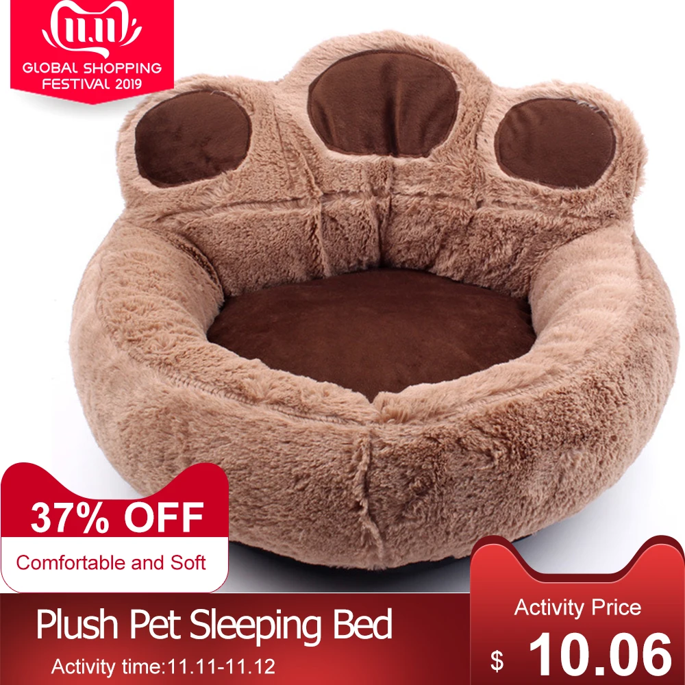 

Comfortable and Soft Dog Cat Sofa Mat Bear Claw Shape Dog and Cat Sleeping Bed for Small Animals Sofa Mat Pet Supply Cat House