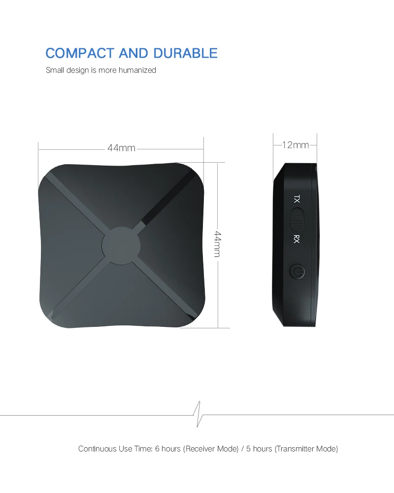 2 в 1 беспроводной Bluetooth 4,2 аудио приемник передатчик для ТВ 3,5 мм AUX Bluetooth адаптер для наушников домашнего ТВ MP3 ПК