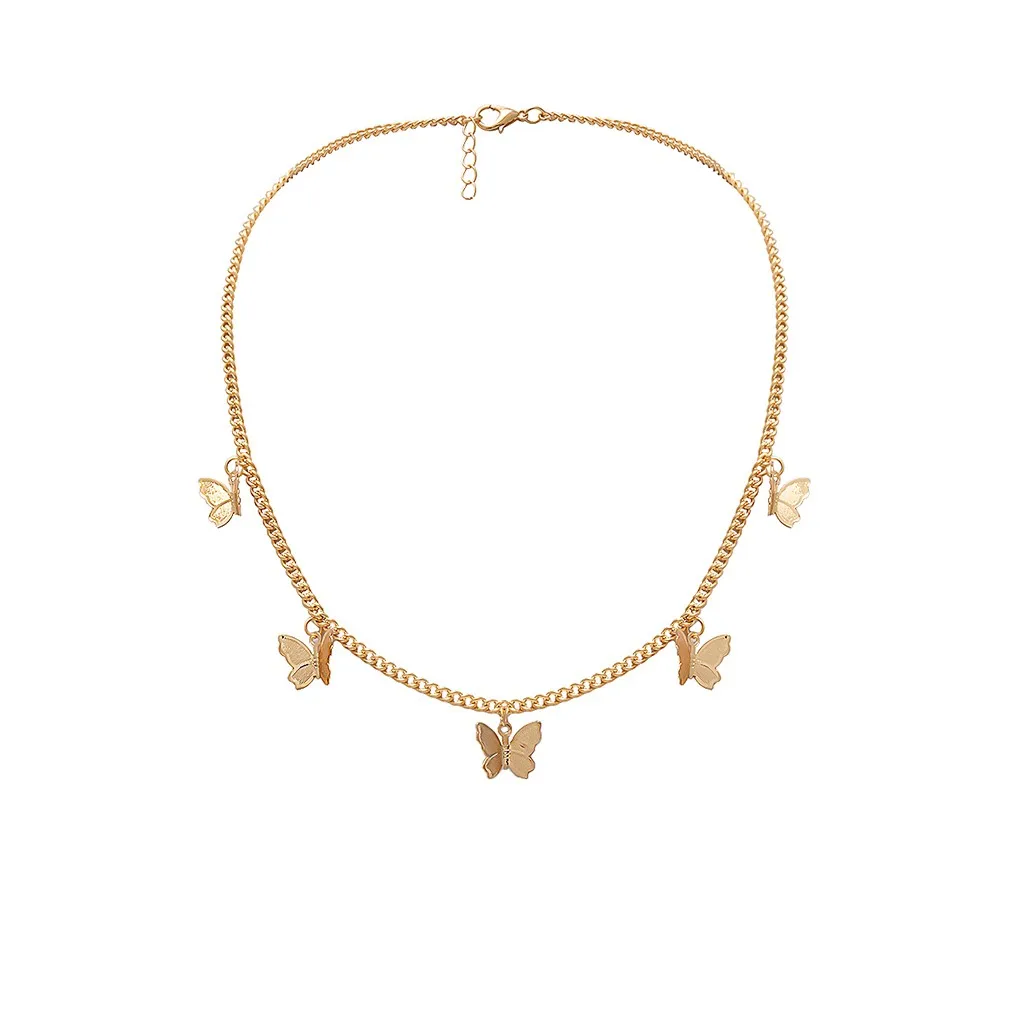 Модное ожерелье, винтажное металлическое Золотое большое ожерелье с цепочкой, Женские Ювелирные изделия, Подарочная цепочка, ювелирное изделие для женщин, аксессуары цепочка#5
